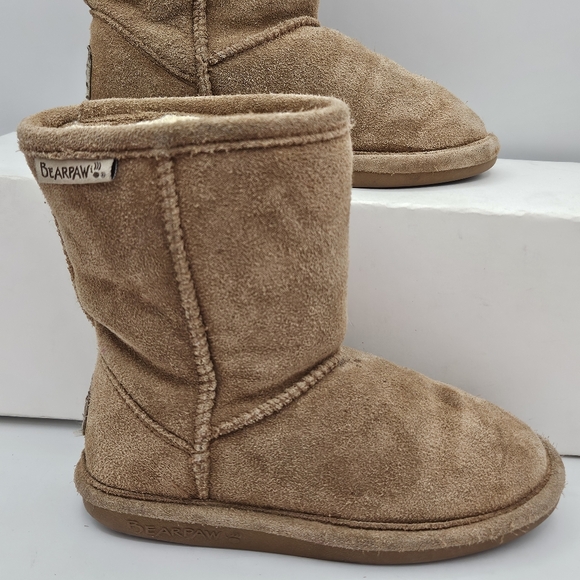 Bearpaw Emma suede sherpa fleece lined waterproof winter boots size 12 - Picture 1 of 16